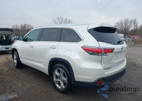 2015 Toyota Highlander Limited Platinum V6 из США, поврежденный, VIN 5TDDKRFH1FS185789